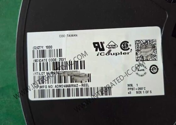 ADM2486BRWZ تراشه مدار مجتمع، فرستنده گیرنده RS-485 نیمه دوبلکس با سرعت بالا 20 مگابیت بر ثانیه با ایزولاسیون سیگنال 2.5 کیلو ولت