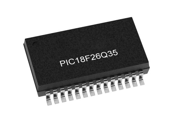 میکروکنترلر PIC18F26Q35-E/SS MCU با 8 بیت و فرکانس 64 مگاهرتز، MCU همه کاره با منطق قابل تنظیم برای الکترونیک خودرو