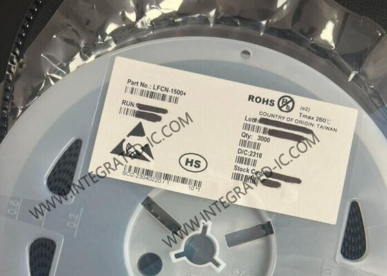 تراشه مدار مجتمع LFCN-1500 فیلتر پایین گذر LTCC با فرکانس 0Hz تا 1.5GHz و امپدانس 50Ω