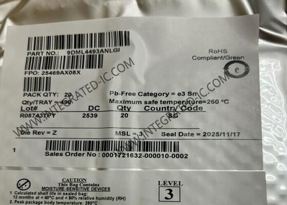 9DML4493ANLGI مدار یکپارچه چیپ ساعت MUX 4 خروجی ساعت چندگانه VFQFPN32