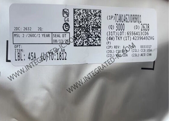 تراشه مدار یکپارچه TCAN1462VDRBRQ1 با بهبود سیگنال CAN FD Transceiver در بسته VDFN8