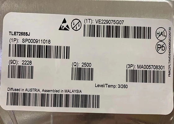 آی سی فرستنده گیرنده LIN TLE7258SJ تراشه مدار مجتمع 8 تراشه فرستنده گیرنده SOIC 20 کیلوبیت بر ثانیه