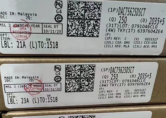 مبدل های دیجیتال به آنالوگ تراشه مدار مجتمع 10WSON کم مصرف DAC7562SDSCT