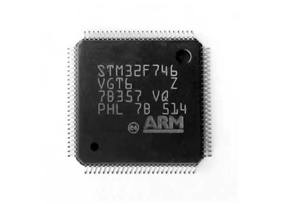 میکروکنترلر تک هسته ای STM32F746VGT6 تراشه میکروکنترلر MCU 100LQFP 216MHz