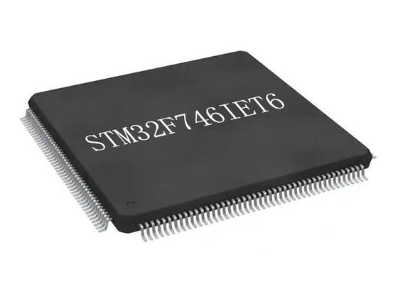 میکروکنترلر MCU STM32F746IET6 میکروکنترلرهای فلش 512 کیلوبایت تراشه 176LQFP تک هسته ای