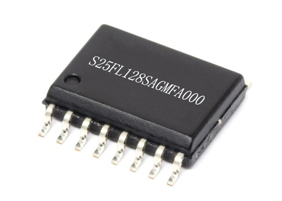 تراشه مدار مجتمع 16-SOIC 128 مگابیت IC حافظه فلش NOR S25FL128SAGMFA000