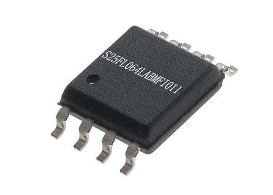 108MHz FLASH NOR IC حافظه S25FL064LABMFI011 تراشه مدار مجتمع 8-SOIC 64Mbit
