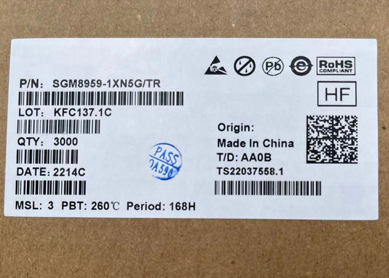 تقویت کننده عملیاتی 1.8 ولتی تک SGM8959-1XN5G کم نویز و با دقت بالا دریفت صفر