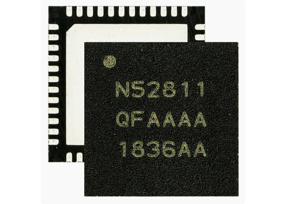 آی سی فرستنده و گیرنده RF با فرکانس 48-VFQFN سطحی 2.4 گیگاهرتز NRF52811-QFAA-B-R7