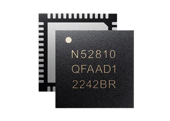 فرستنده گیرنده 2.4 گیگاهرتز NRF52810-QFAA-E-R 48-VFQFN سیستم RF تراشه Qn A
