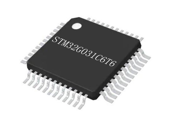 تراشه میکروکنترلرهای تک هسته ای 32 بیتی STM32G031C6T6 میکروکنترلر MCU 48-LQFP