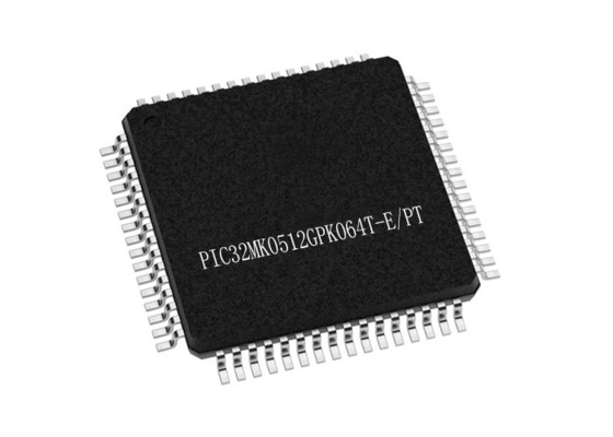 میکروکنترلر 32 بیتی تک هسته ای PIC32MK0512GPK064T-E/PT 64-TQFP MCU 120MHz