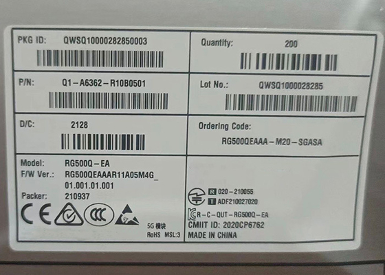 RG500Q ماژول LGA 5G زیر 6 گگاهرتز، ماژول گیرنده 6 گگاهرتز آنتن