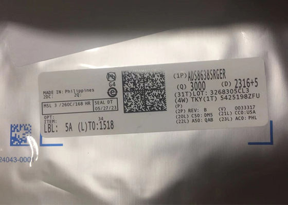 8-کانال ADS8638SRGER 12-بیت SAR آنالوگ به تبدیل دیجیتال 24-VQFN تراشه های IC