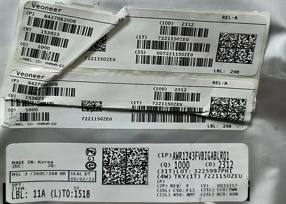 آی سی گیرنده RF AWR1243FVBIGABLRQ1 یک تراشه FMCW گیرنده 161-TFBGA