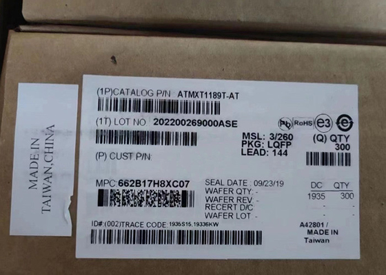 تراشه مدار یکپارچه ATMXT1189T-AT کنترل کننده های صفحه لمسی خودرو LQFP144