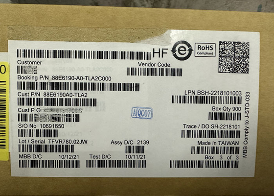 IC Ethernet 88E6190-A0-TLA2C000 11 پورت Ethernet Switch IC بسته BGA