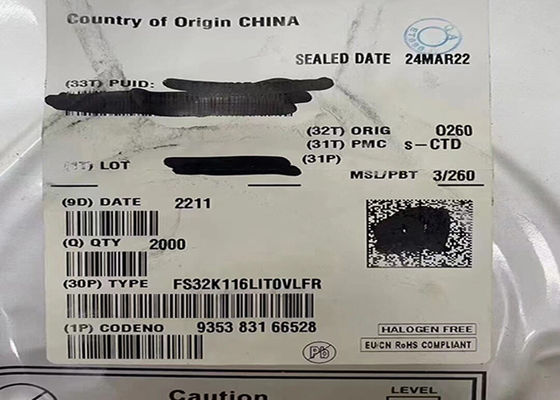 میکروکنترلر MCU FS32K116LIT0VLFR 48MHz ARM Cortex-M0+ S32K میکروکنترلر IC 48-LQFP