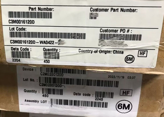 ترازستورهای MOSFET کربید سیلیکون C2M0280120D 1200V ترازستورهای TO-247-3
