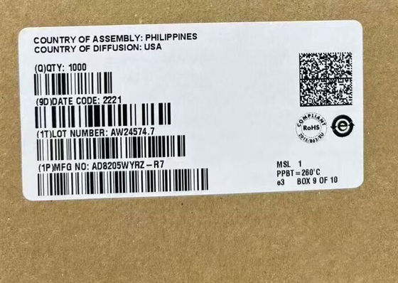 AD8205WYRZ چیپ مدار یکپارچه واحد 42 ولت تقویت کننده سیستم تفاوت