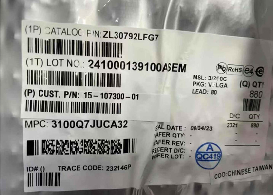 ZL30792LF Ethernet IC IEEE 1588 و همگام سازی شبکه بسته ایترن