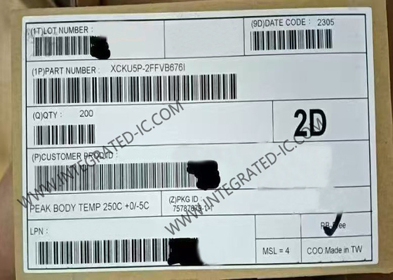 آرایه دروازه قابل برنامه ریزی XCKU5P-2FFVB676I FPGA برنامه نویسی منطق IC FBGA-676