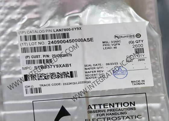 IC Ethernet LAN7800-I/Y9X کنترلر فوق العاده سرعت Ethernet 60mA IC رابط USB