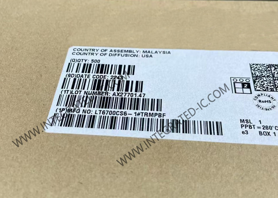 LT6700CS6-1 تراشه مدار یکپارچه مایکرو برق ولتاژ پایین دو برابر با 400mV مرجع