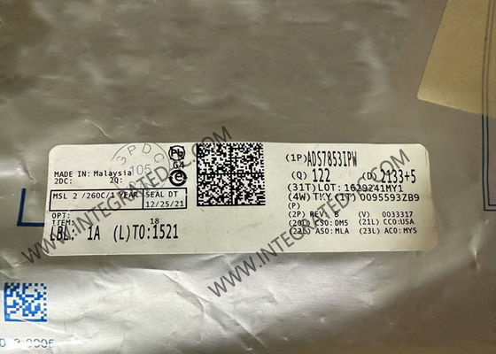 ADS7853IPW تراشه مدار یکپارچه دو چپ سریع و همزمان نمونه گیری تبدیل کننده های آنالوگ به دیجیتال