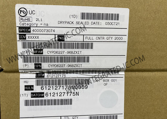 CYPD6227-96BZXI چیپ مدار یکپارچه دو پورت کنترل کننده USB نوع C IC VFBGA96