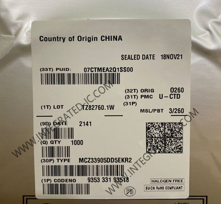 MCZ33905DD5EKR2 سیستم تراشه مدار یکپارچه تراشه پایه با سرعت بالا CAN و LIN