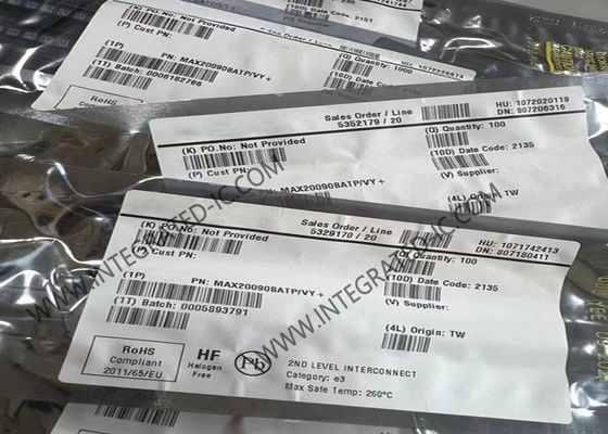 20-WFQFN MAX20090BATP/VY+ کنترل کننده LED با ولتاژ بالا و روشنایی بالا