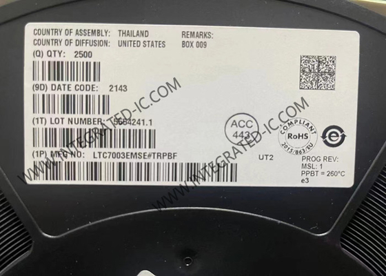 تراشه مدار یکپارچه LTC7003EMSE 60V محافظت شده در سمت بالا راننده سوئیچ NMOS استاتیک