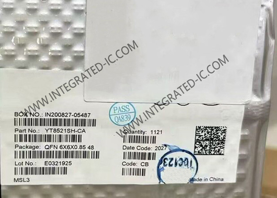 IC Ethernet YT8521SH-CA یک پورت 1000M Ethernet PHY لایه تراشه QFN48
