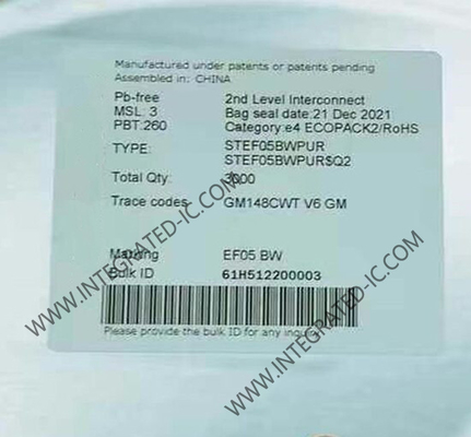 STEF05BWPUR تراشه مدار یکپارچه فیوز الکترونیکی یکپارچه برای خط 5 ولت بسته DFN-10