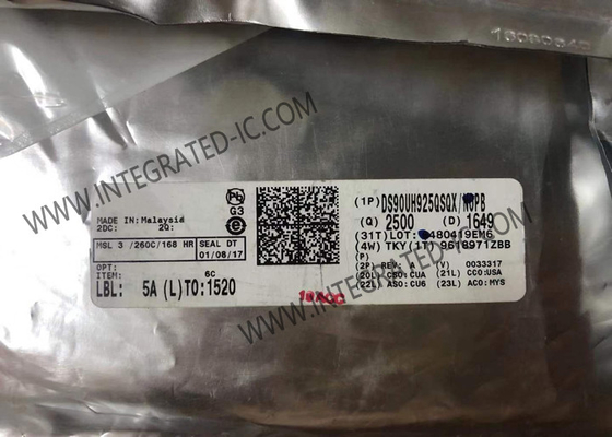 DS90UH925QSQX چیپ مدار یکپارچه 24 بیتی رنگ FPD-Link III سریالیزر با HDCP