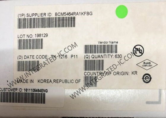 BCM5464RA1KFBG Ethernet IC Quad-Port 10/100/1000BASE-T گیرنده ایثانت مس گیگابیت