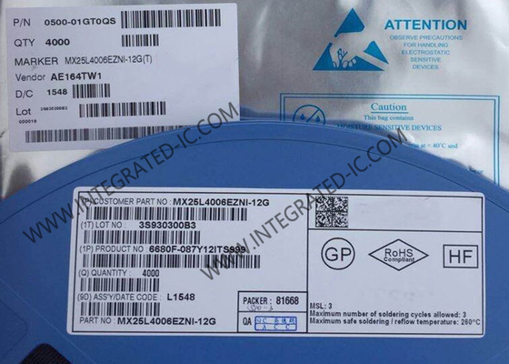 MX25L4006EZNI-12G حافظه IC تراشه 4Mbit CMOS سریال NOR فلش حافظه IC WSON-8