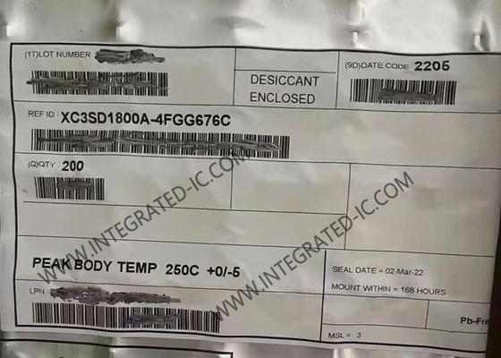 XC3SD1800A-4FGG676C رشته قابل برنامه ریزی دروازه آرایه FBGA-676 اسپارتان®-3A DSP FPGA IC