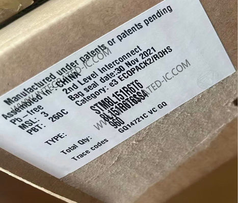 STM8L151R6T6 Microcontroller MCU 16MHz 8-Bit Microcontroller IC LQFP-64 MCU جاسازی شده