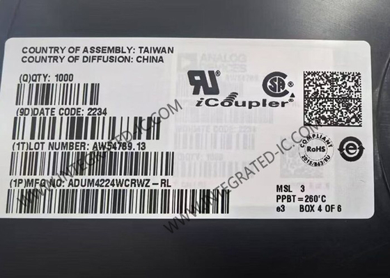 ADUM4224WCRWZ چیپ مدار یکپارچه 5kVrms درایورهای گیت نیمه پل دقیق جدا شده