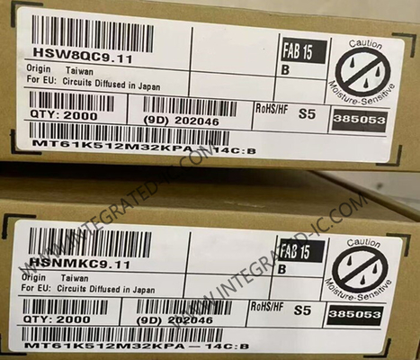 MT61K512M32KPA-14C:B حافظه IC تراشه GDDR6 SGRAM حافظه 16Gbit حافظه تصادفی