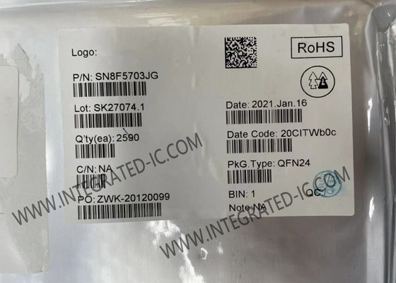 SN8F5703JG میکروکنترلر MCU 8MHz 8051 مبتنی بر میکروکنترلر IC QFN-24