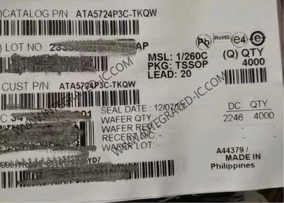 ATA5724P3C-TKQW ماژول ارتباطات بی سیم چند تراشه گیرنده PLL بسته TSSOP-20