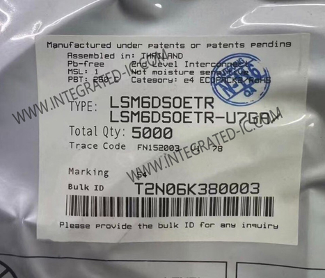 LSM6DSOETR Sensor IC 6-Axis IMU LGA-14L iNEMO 6DoF واحد اندازه گیری بی وقفه