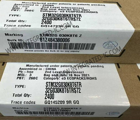 STM32G030K8T6TR میکروکنترلر MCU 64MHz 32 بیت میکروکنترلر تک هسته ای LQFP-32