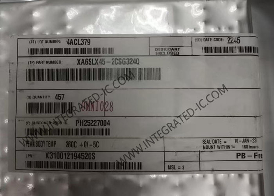 XA6SLX45-2CSG324Q Field Programmable Gate Array اسپارتان-6 خودرو FPGA IC بسته CSBGA-324