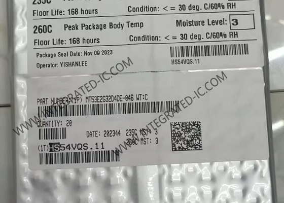MT53E2G32D4DE-046 WT:C حافظه IC تراشه 64 گیگابیت موازی DRAM LPDDR4X حافظه IC TFBGA200