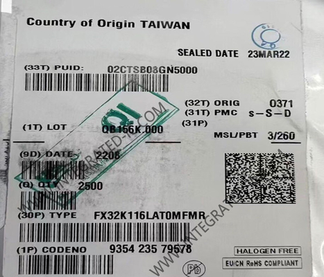 FX32K116LAT0MFMR میکروکنترلر MCU 48 MHz میکروکنترلرهای خودرو بسته QFN-32