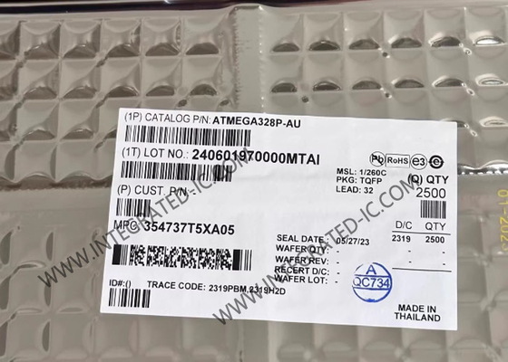 ATMEGA328P-AU میکروکنترلر MCU 8-Bit AVR میکروکنترلر با 32K بایت در سیستم برنامه ریزی شده فلش